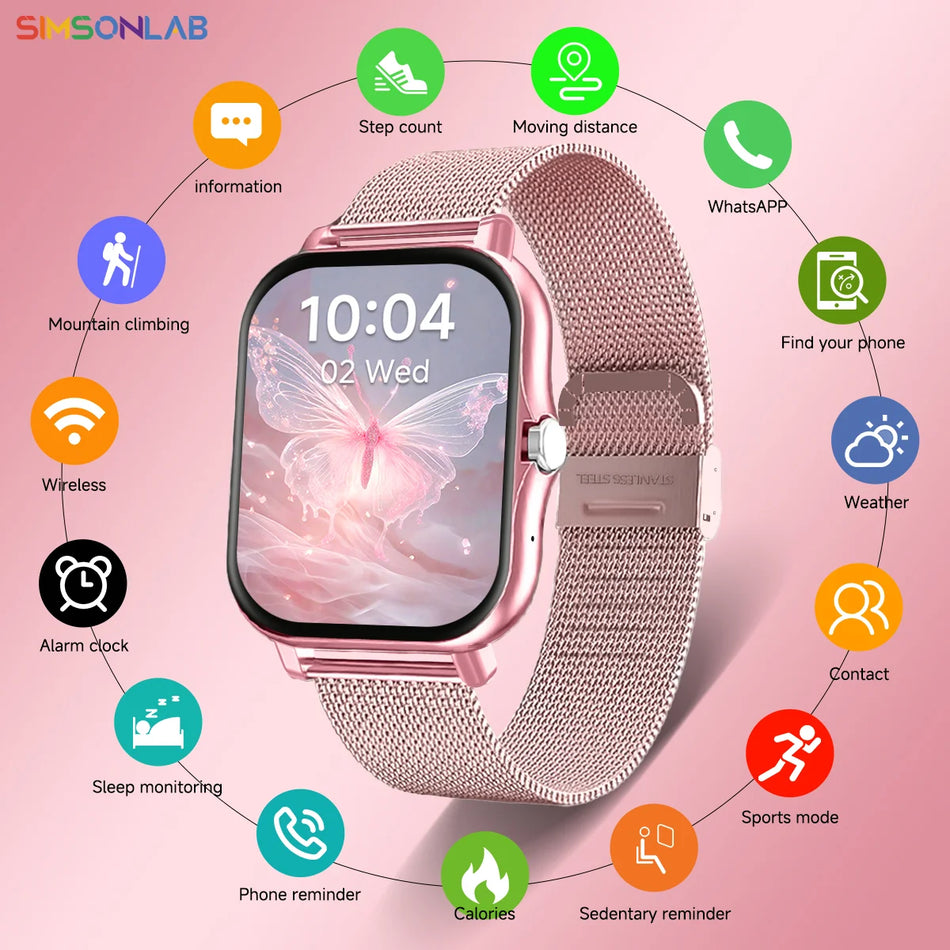 Smartwatch 1.83-Inch HD Screen With Heart Rate, Sleep Tracking, Bluetooth Calls