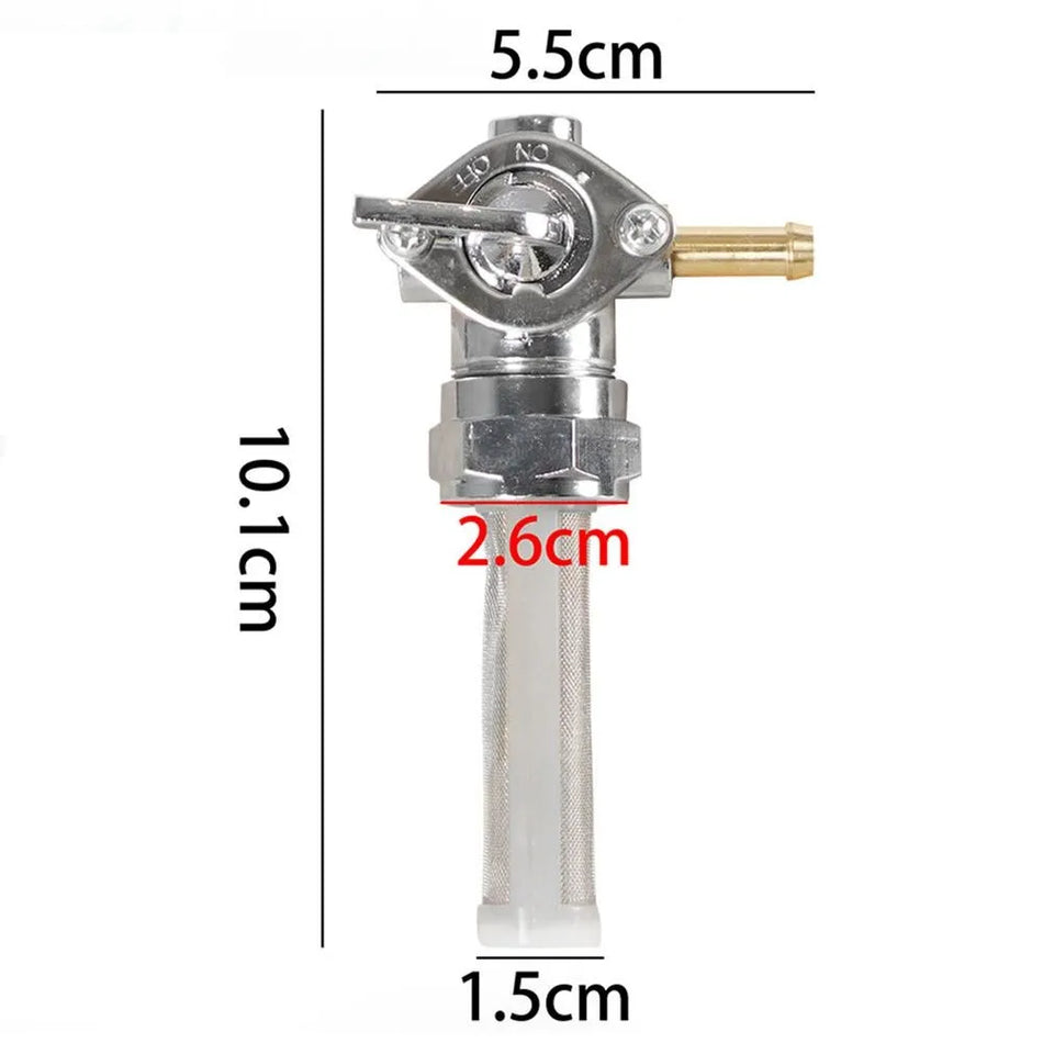 Robinet de réservoir de carburant en aluminium pour Harley-Davidson Dyna Fatboy