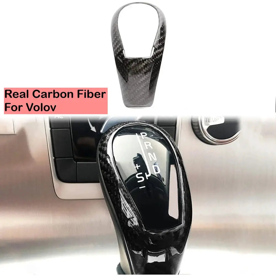 Carbon Fiber Gear Shift Trim for Volvo XC60 XC90 S60 V40 S90 by InterCyprus Trading Ltd