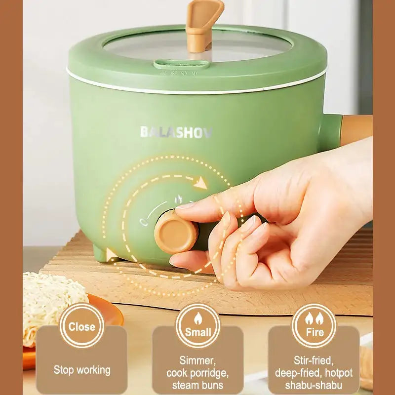 Nonstick Multifunction Rice Cooker Portable 1 To 2 People