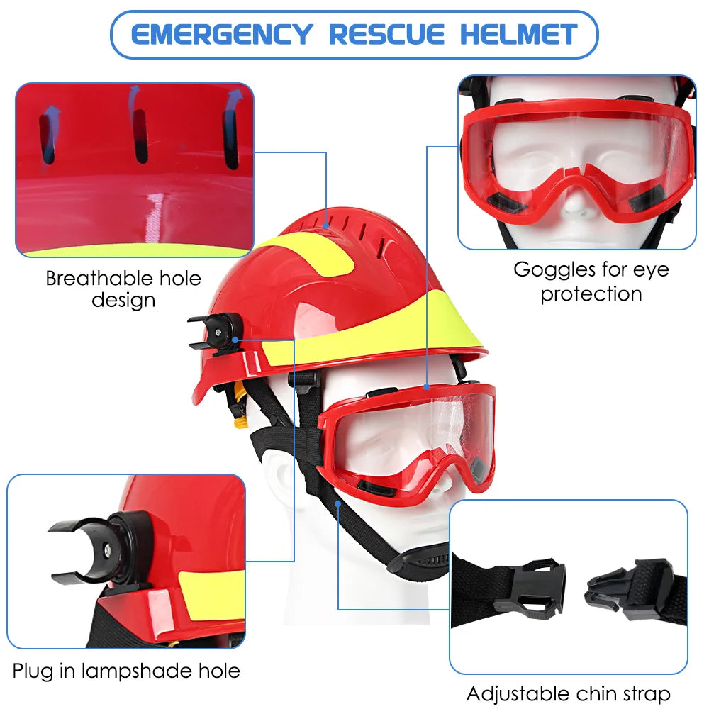 Emergency Rescue Helmet &ndash; Reflective Firefighter Safety