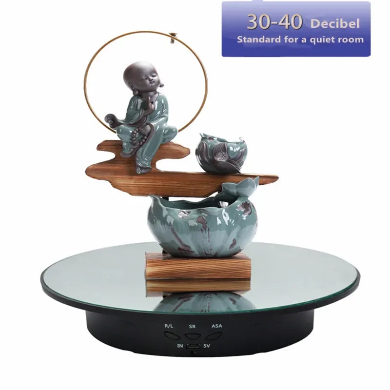 360-Degree Electric Swivelling Display Turntable with 3 Speed Settings