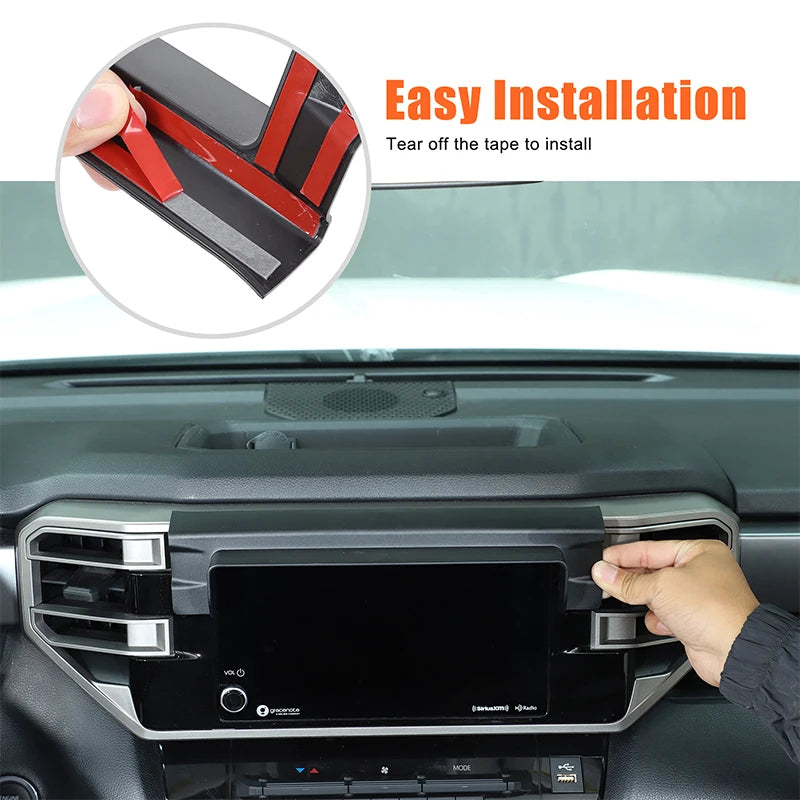 Αυτοκόλλητα μαύρης οθόνης από ABS για Toyota Tundra 2022