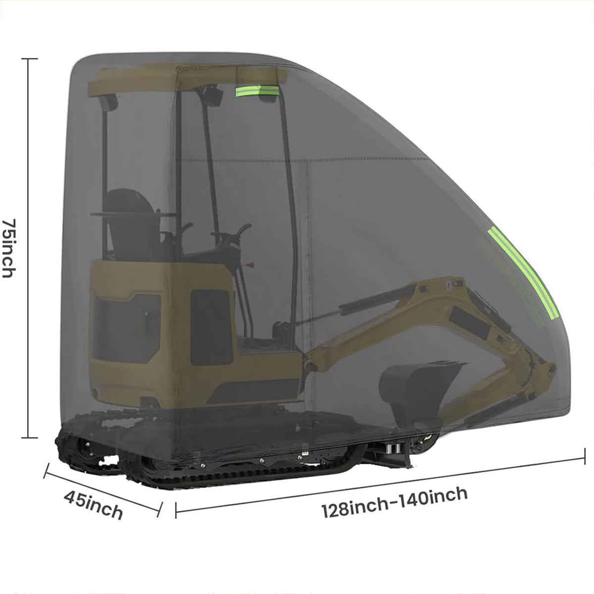 Mini Excavator Cover Bobcat E20 &ndash; Waterproof 210D Oxford