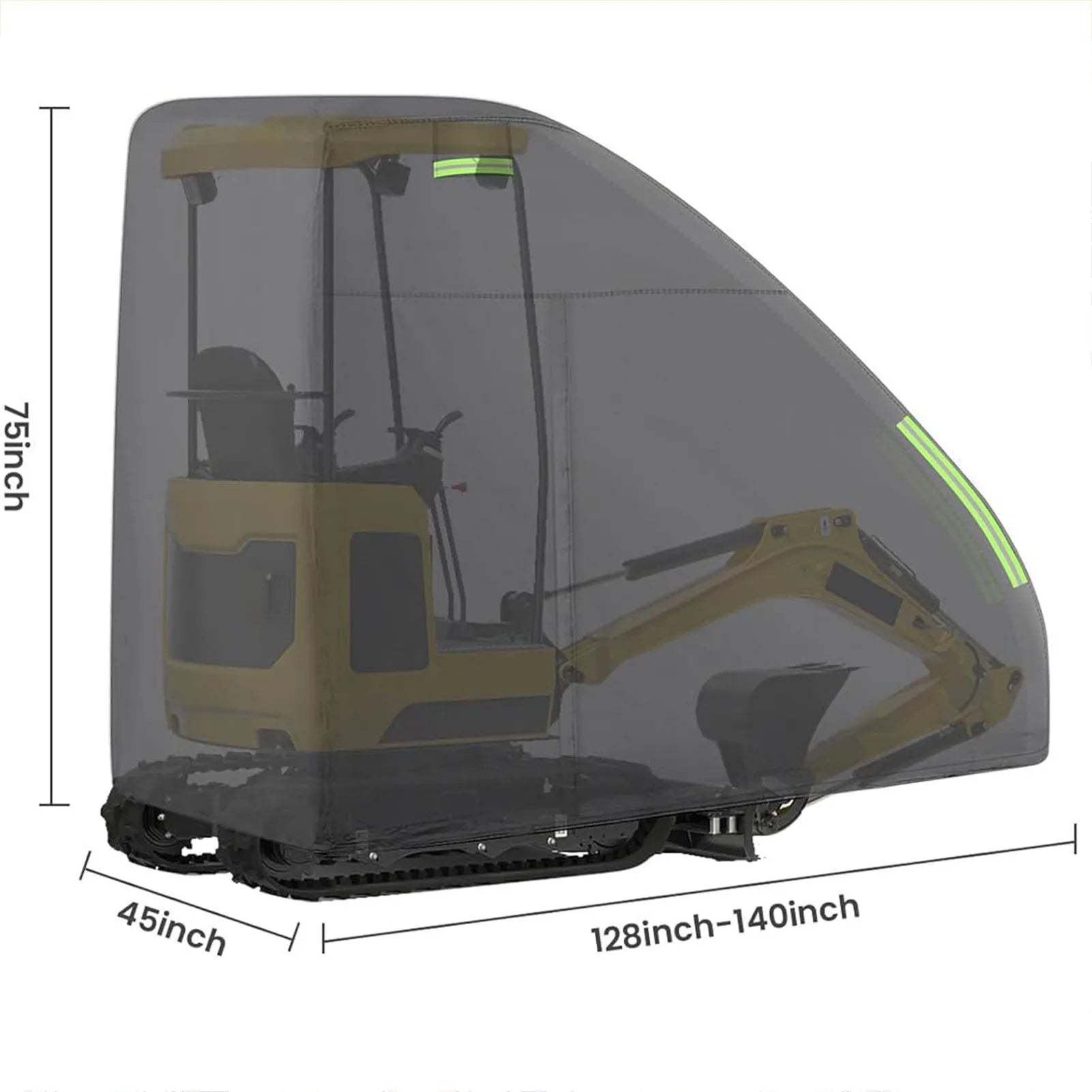 Mini Excavator Cover Bobcat E20 &ndash; Waterproof 210D Oxford