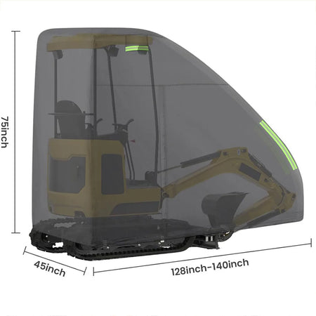Mini Excavator Cover Bobcat E20 &ndash; Waterproof 210D Oxford