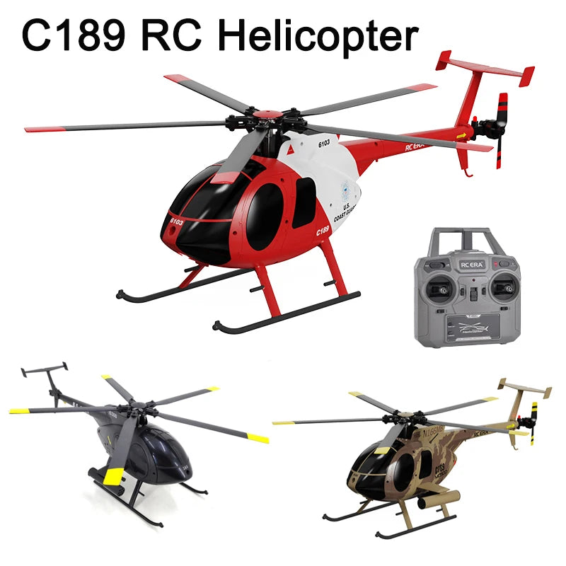 1:28 C189 MD500 RC Helicopter &ndash; One-Click Takeoff Landing