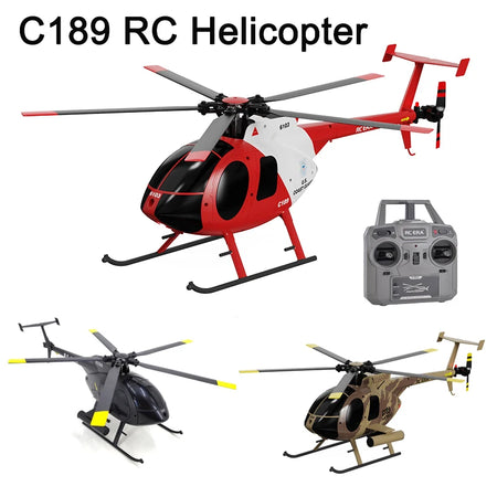 1:28 C189 MD500 RC Helicopter &ndash; One-Click Takeoff Landing