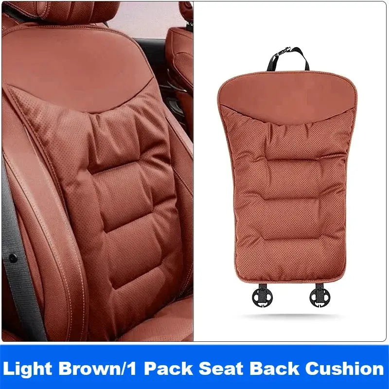 Vtear Universal Car Backrest Pad Front Seat Cushion Back Support Trim Breathable Hole Anti Slip Soft Padded Interior Accessories by InterCyprus Trading Ltd