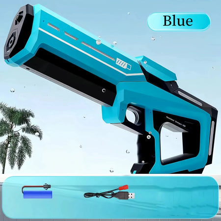 UOSU Automatic Water Absorbing Electric Water Gun for Endless Summer Fun Blue 2