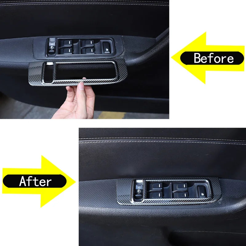 Rustfrit stål kulfiber løftekontakt klistermærke Hummer H3