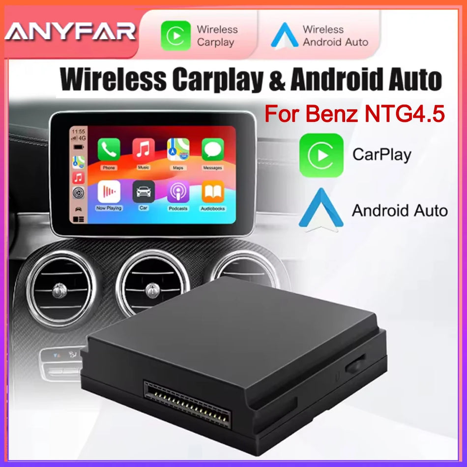 Kit Wireless CarPlay pentru Mercedes-Benz A, CLA, GLA, GLK, ML cu Android Auto