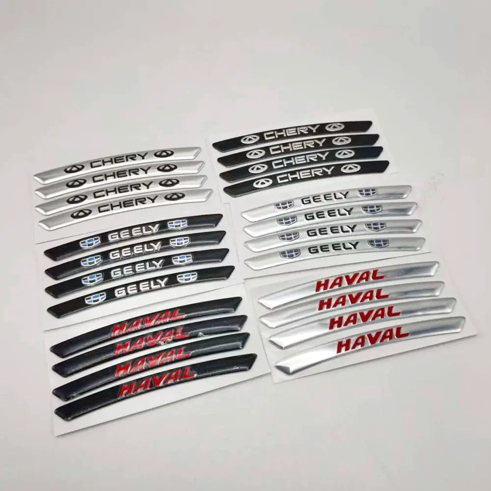 3D Aluminum Wheel Hub Emblems for Chery Tank Geely MG Lynk Co Haval by InterCyprus Trading Ltd