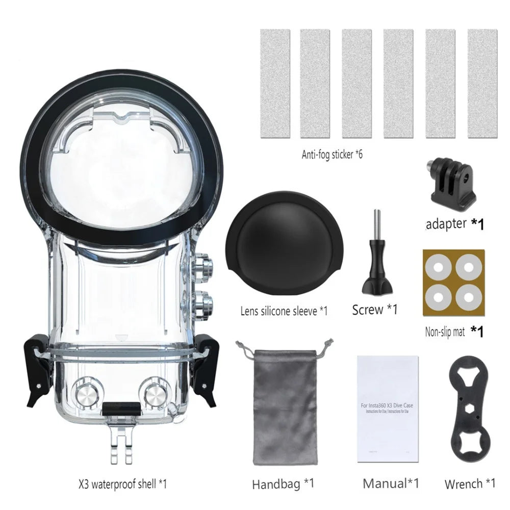 Dive Case Waterproof Housing &ndash; Ultimate Underwater Protection for Insta360 X3 dive case