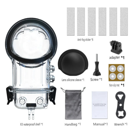 Dive Case Waterproof Housing &ndash; Ultimate Underwater Protection for Insta360 X3 dive case