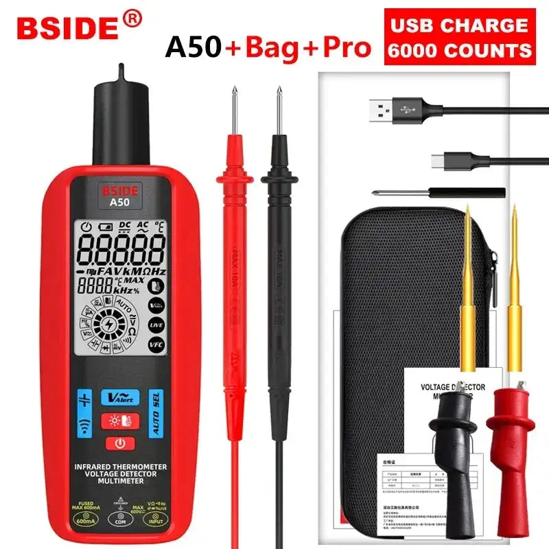 BSIDE A50 Infrared Thermometer Multimeter Rechargeable A50 Pro / CHINA