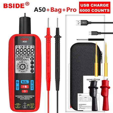 BSIDE A50 Infrared Thermometer Multimeter Rechargeable A50 Pro / CHINA