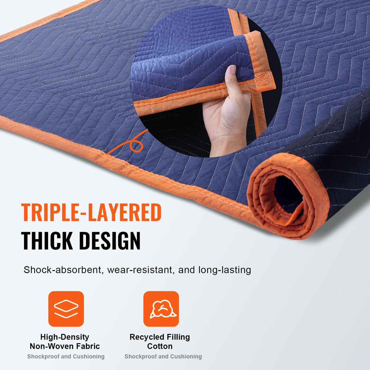 SucceBuy 80x72 Moving Blankets 12 Pack &ndash; Heavy Duty