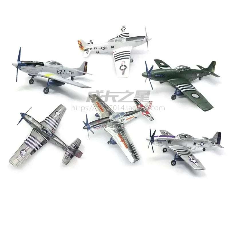 GRAPMAN 1/48 P-51D Mustang Fighter Model Kit - Glue-Free Assembly Toy