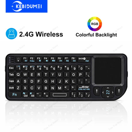 2.4G Wireless Keyboard With Touchpad &ndash; RGB Backlit Keyboard