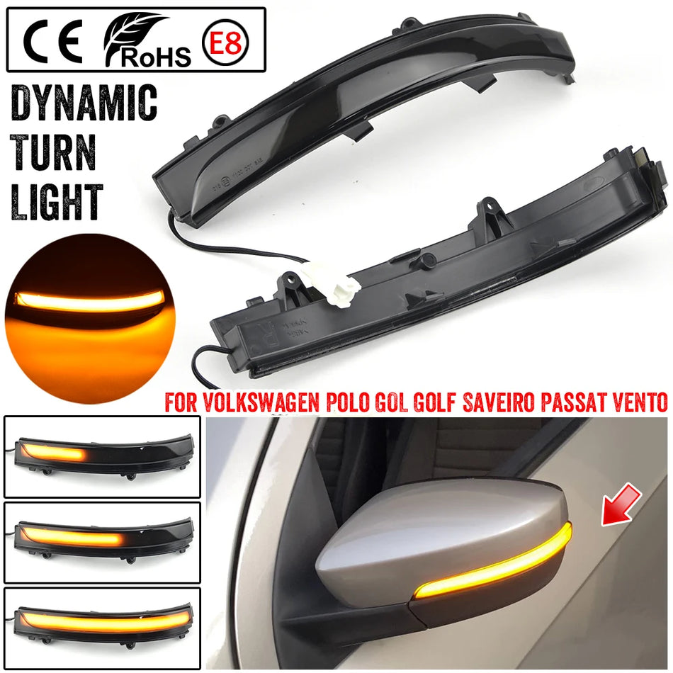 Luces de Señal de Giro LED Dinámicas para Espejo de Volkswagen Jetta Mk6