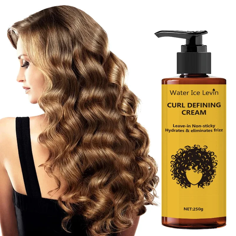 Water Ice Levin Elastic Styling Cream &ndash; Deep Moisturizing for Soft Fluffy Curls