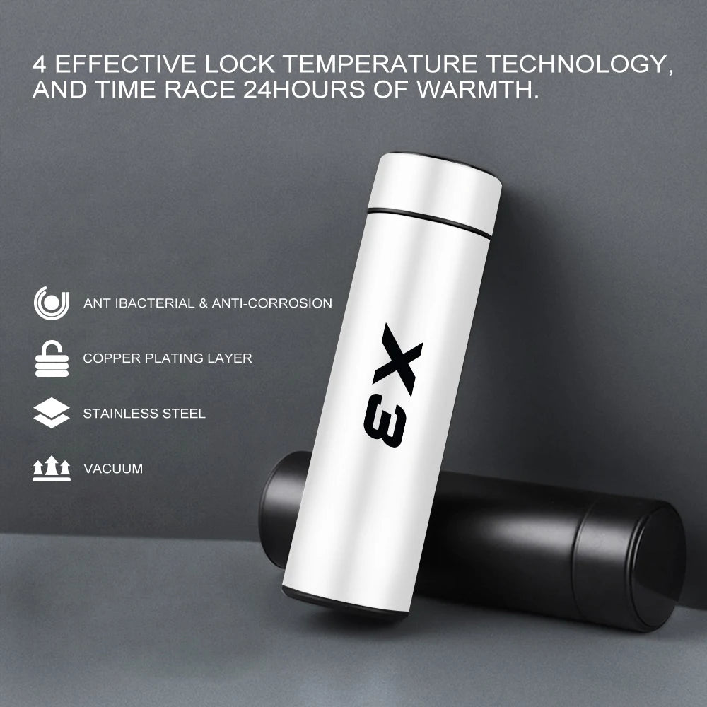 Car Insulated Cup Smart Thermos Bottle - LED Temp Display