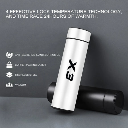 Car Insulated Cup Smart Thermos Bottle - LED Temp Display