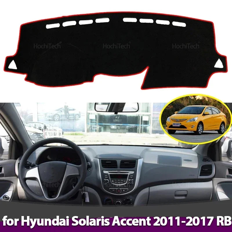 Pret Slīdoša Saules Aizsardzības Paklājs Hyundai Solaris Accent 2011-2017