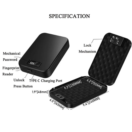Biometric Fingerprint Gun Safe &ndash; Biometric Access Safe