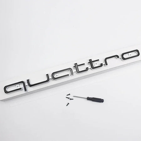 ABS Front Grille Emblem Badge for Audi Quattro A3 A4 A5 A6 A7 A8 Q3 Q5 Q7 S3 S4 S5 RS3 RS4 RS6 - Car Logo Accessories black