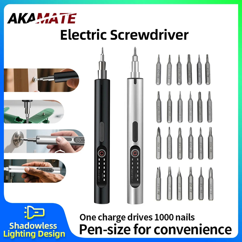 24 In 1 Precision Electric Screwdriver Set - LED Magnetic