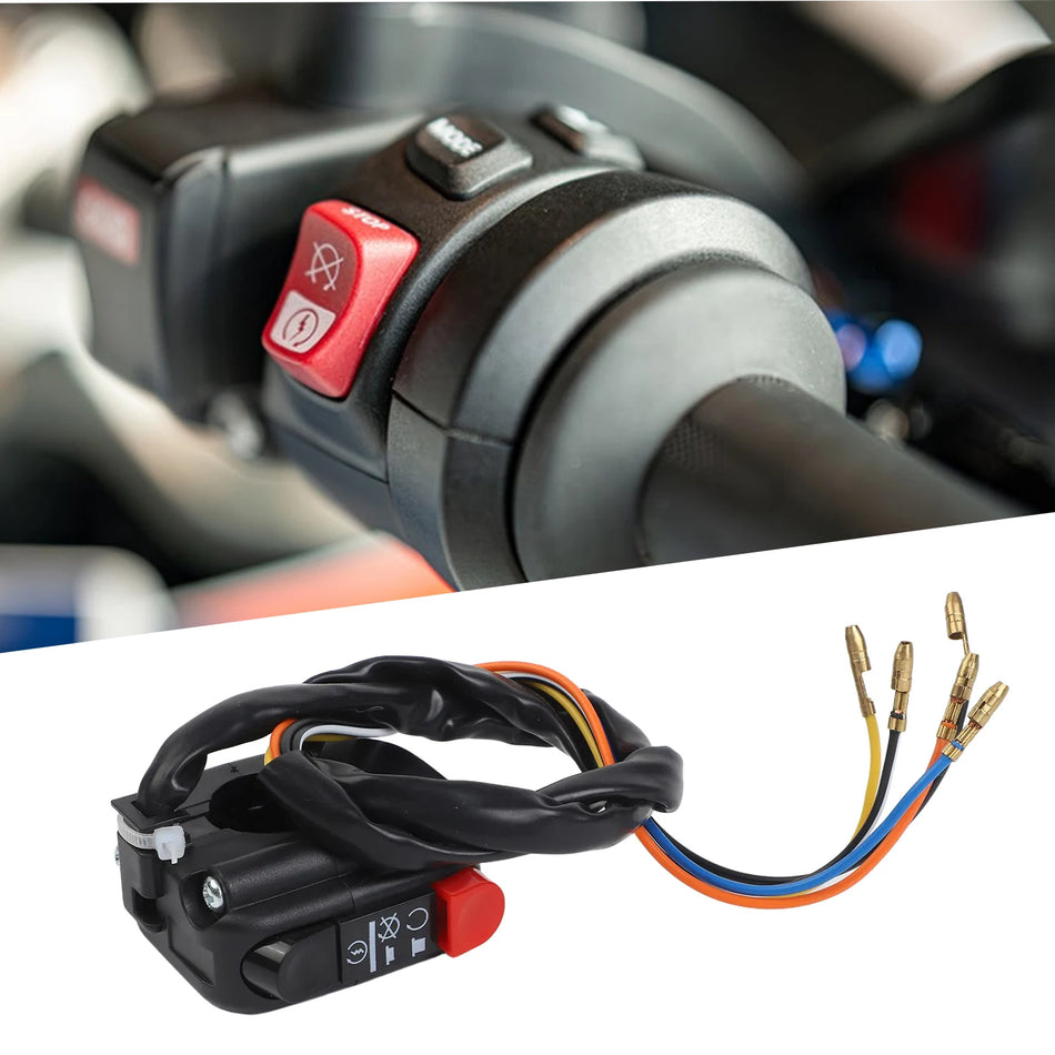 NIGHTKIST Motorcycle Kill Switch 7/8 Inch Handlebar Mount ABS