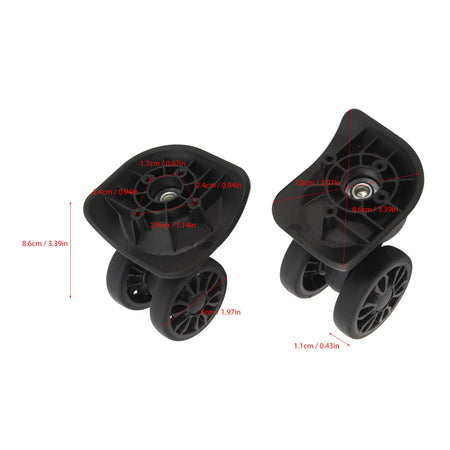 2Pcs Replacement Luggage Wheel &ndash; Lightweight Design