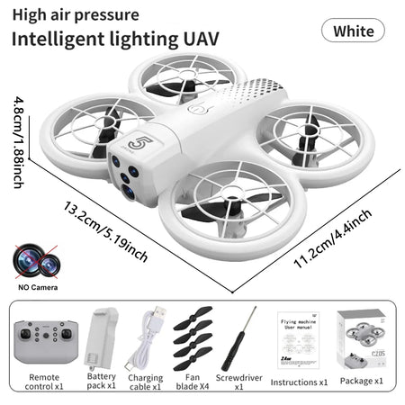 Mini RC Drone CZ05 - 4K HD Camera and Optical Flow No Camera White