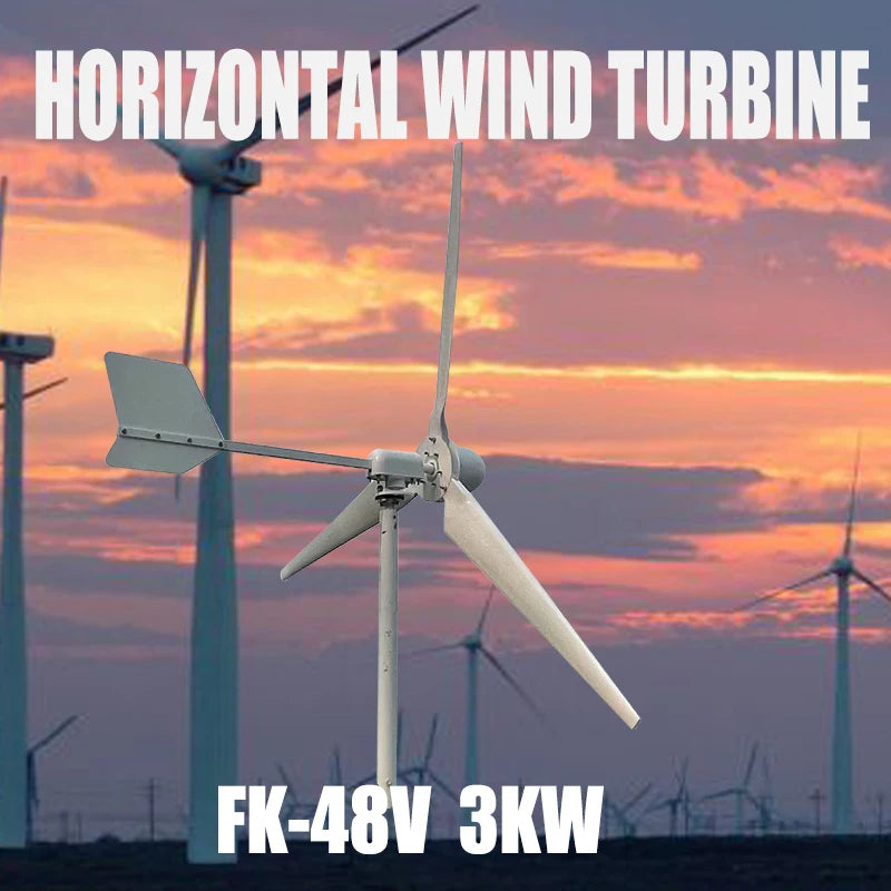 5KW Vėjo Turbinos Generatorius 48V 96V 220V 380V Namų Naudojimui