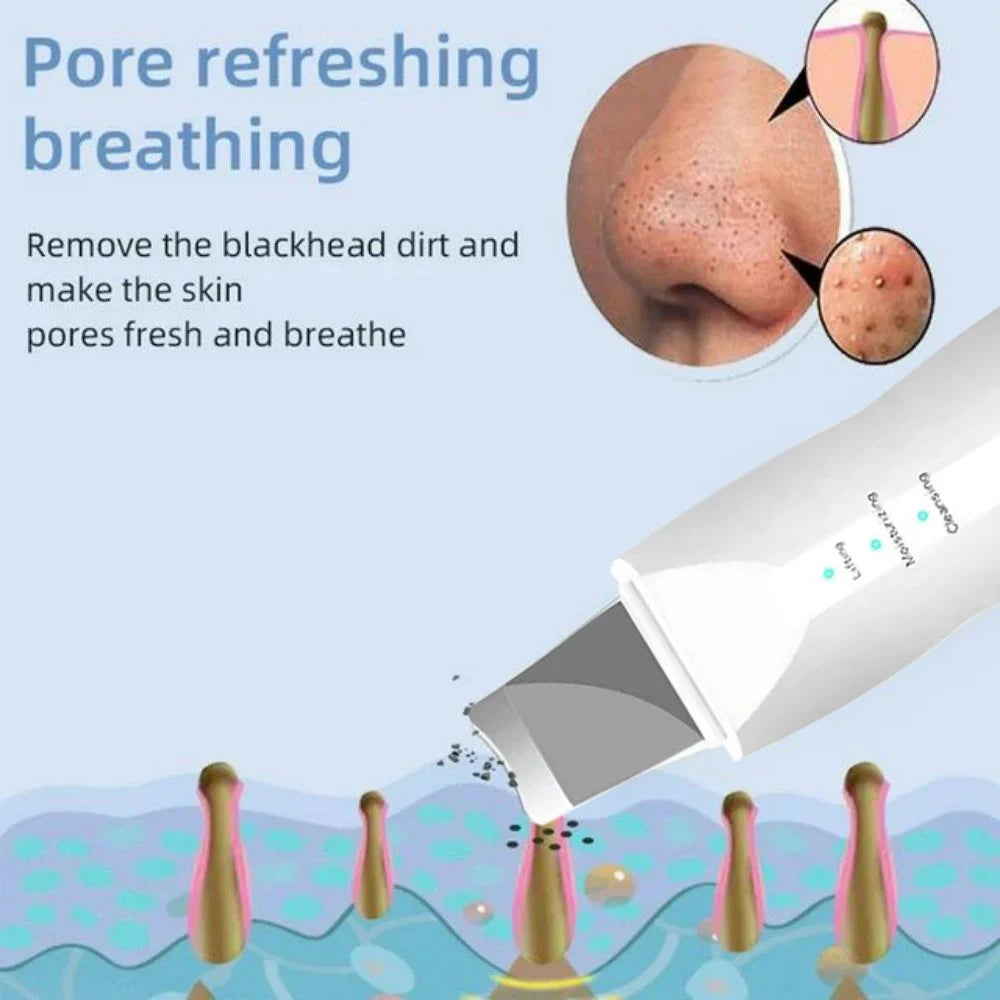 Ultrasonic Skin Scraper - Deep Pore Cleaning Facial Machine for Men &amp; Women