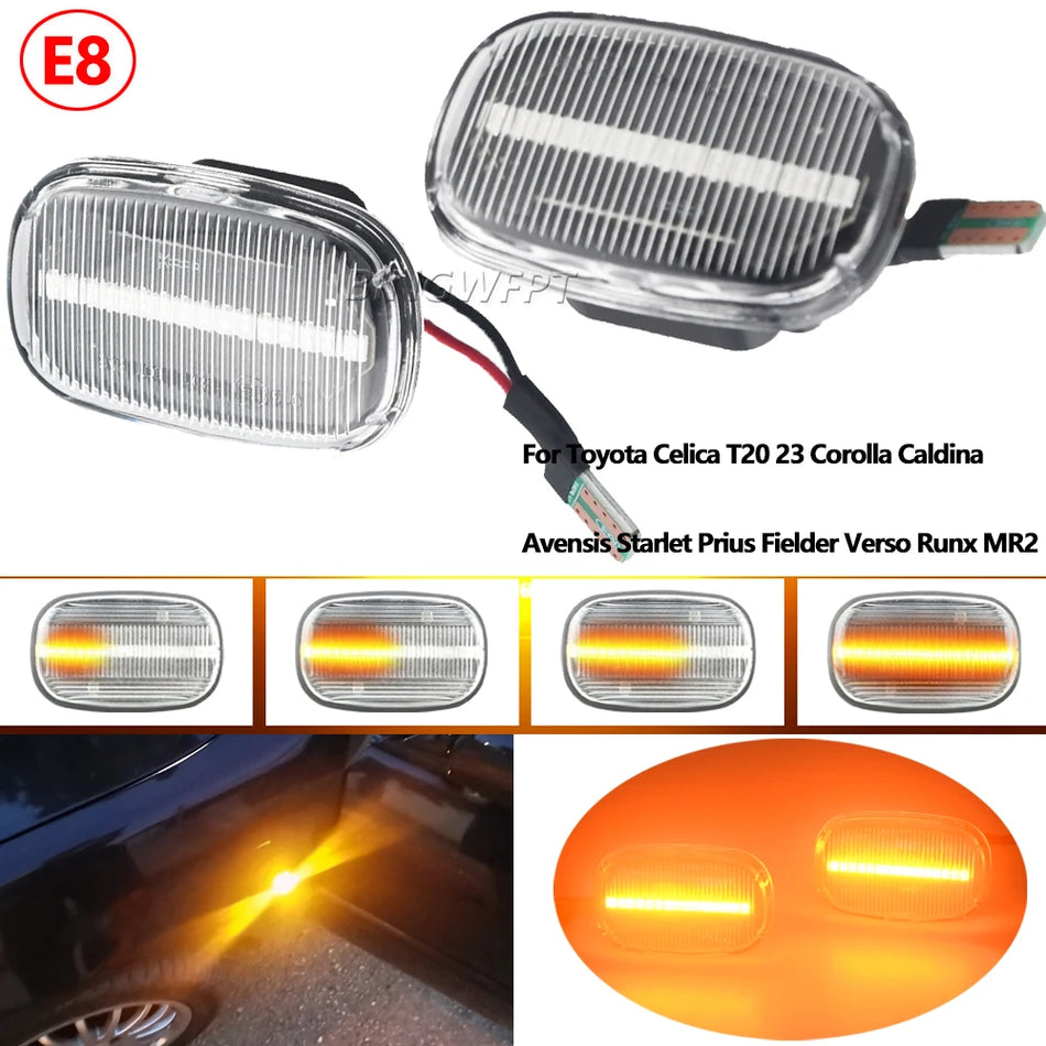 Pagrieziena signāla gaisma dinamiskā LED Toyota Avensis Celica Corolla Caldina