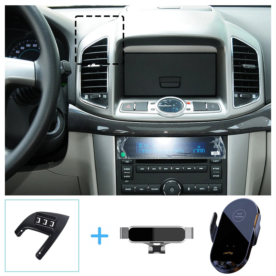 Car Phone Mount With Wireless Charging for Chevrolet Captiva 2012-2017