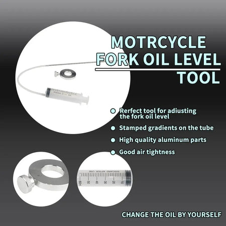 Fork Oil Level Gauge Kit Universal Fork Oil Level Adjustment Measuring Tool for Motorcycle Capacity 60ml by InterCyprus Trading Ltd