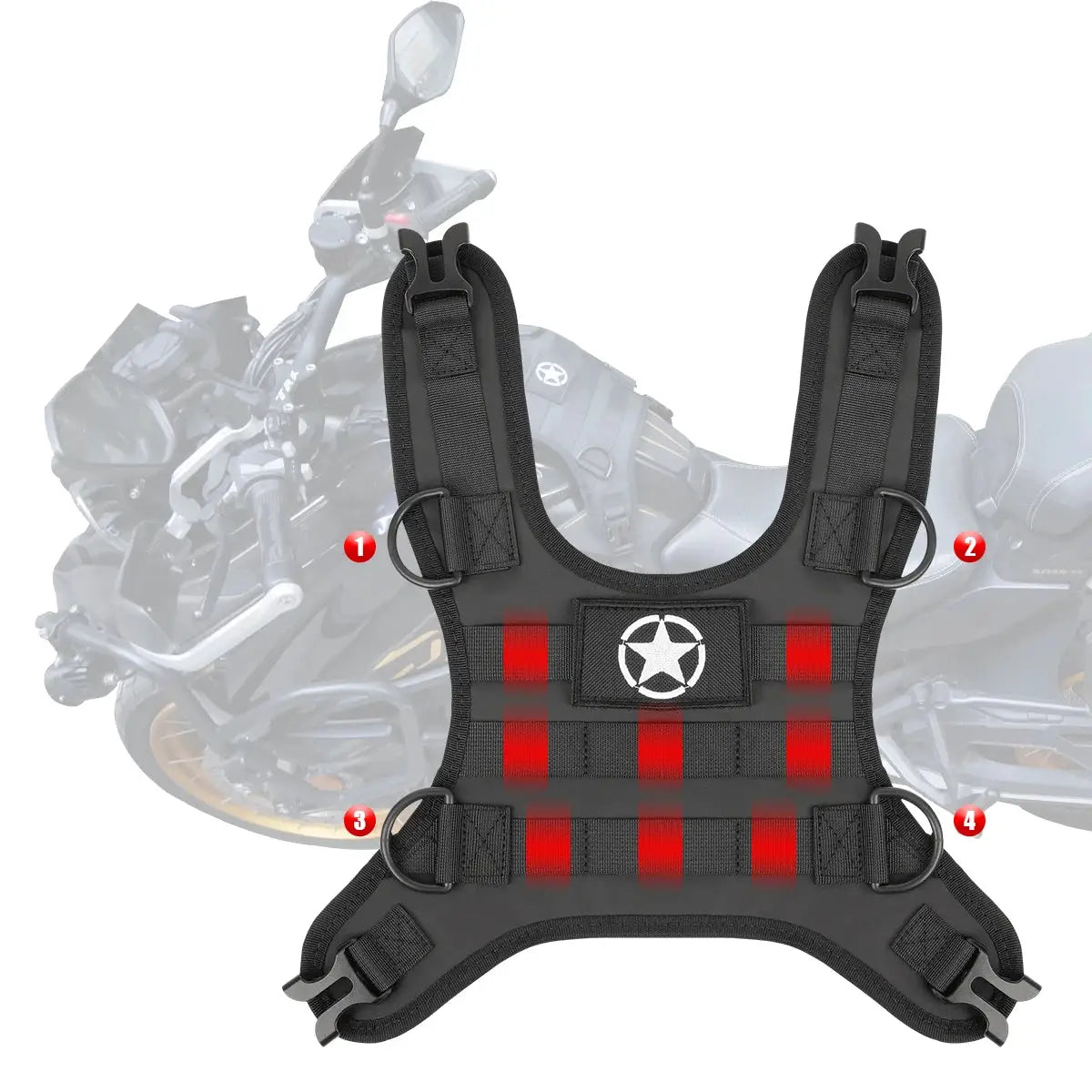 Motorcycle Tank Bag Base Portable Accessory for Universal Fuel Tank Bag Installation Front Bag-Base Excluding the Bag by InterCyprus Trading Ltd