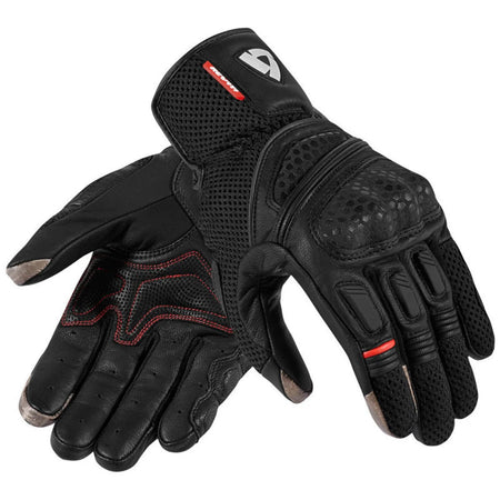 WILLBRO Revit Dirt 2 Black Leather Touch Screen Motorcycle Gloves Black / M / CHINA