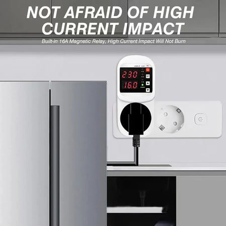 Automatic Voltage Protector Socket &ndash; Multifunctional LED Display with Automatic Reset