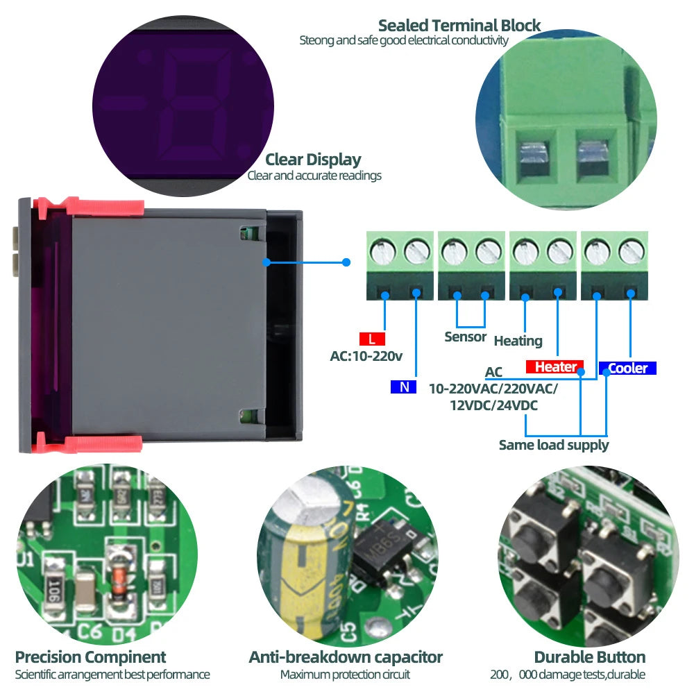 STC-1000 Temperature Controller &ndash; Multi Voltage Thermostat