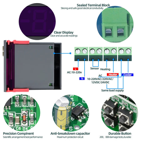 STC-1000 Temperature Controller &ndash; Multi Voltage Thermostat