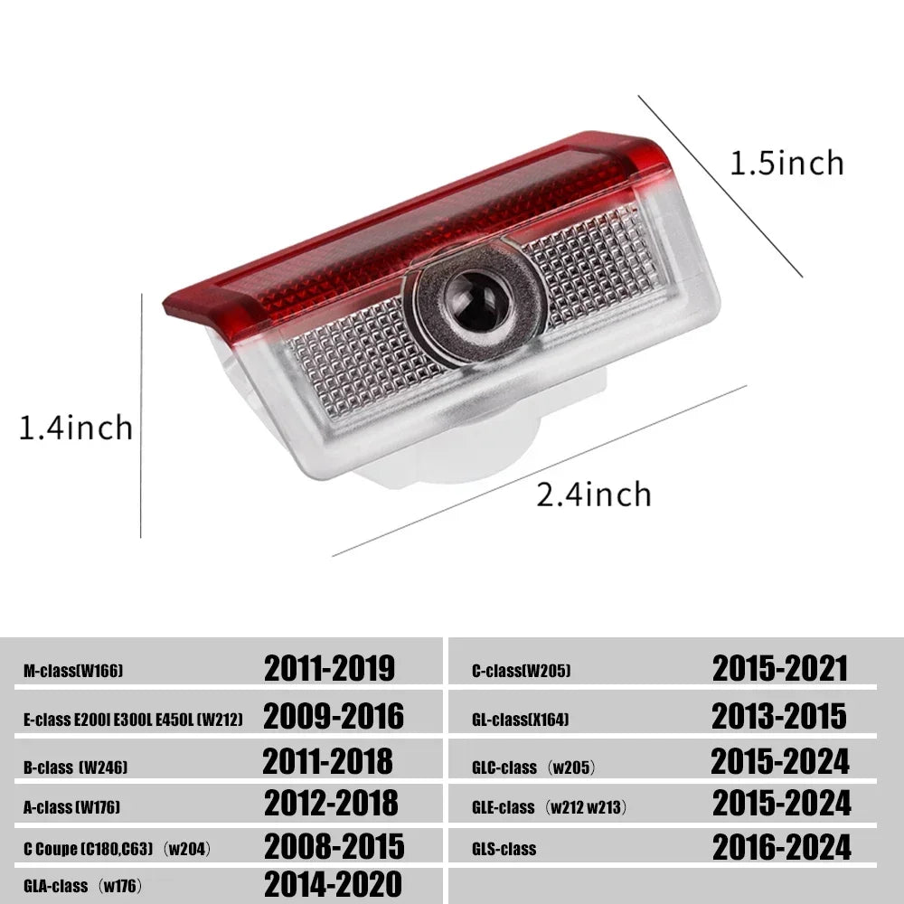 2X Car Door Welcome LED Projection Light &ndash; Mercedes AMG