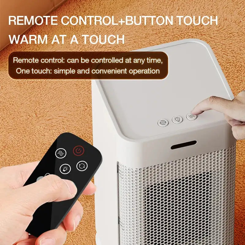 Portable PTC Ceramic Space Heater 1200W With Remote