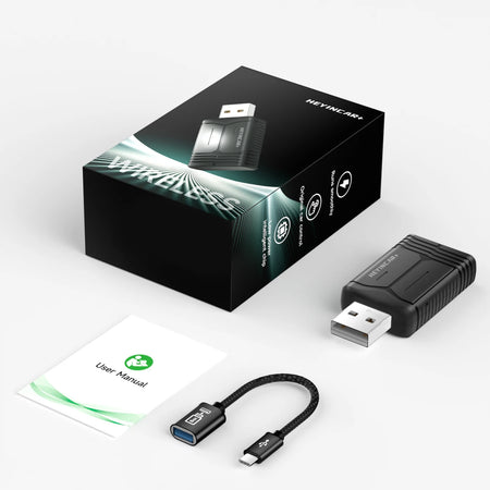 HEYINCAR 2in1 Wireless Android Auto Adapter &ndash; Seamless Carplay Connectivity for Audi Models