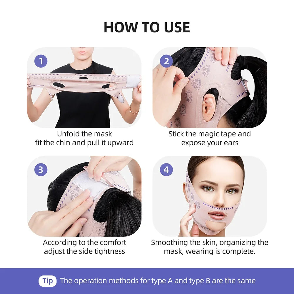 Reusable Face Slimming Bandage &ndash; V Line Face Shaper for Chin and Cheek Lift