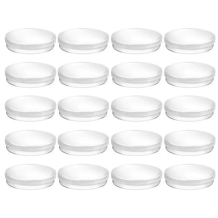 20 Pcs Transparent Plastic Petri Dishes &ndash; Eco-Friendly Reusable Culture Tools Default Title